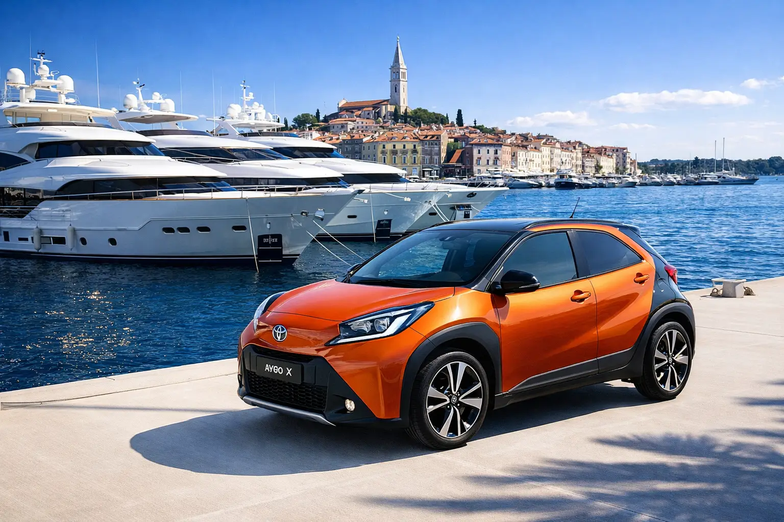 Petite voiture économique en contexte urbain
