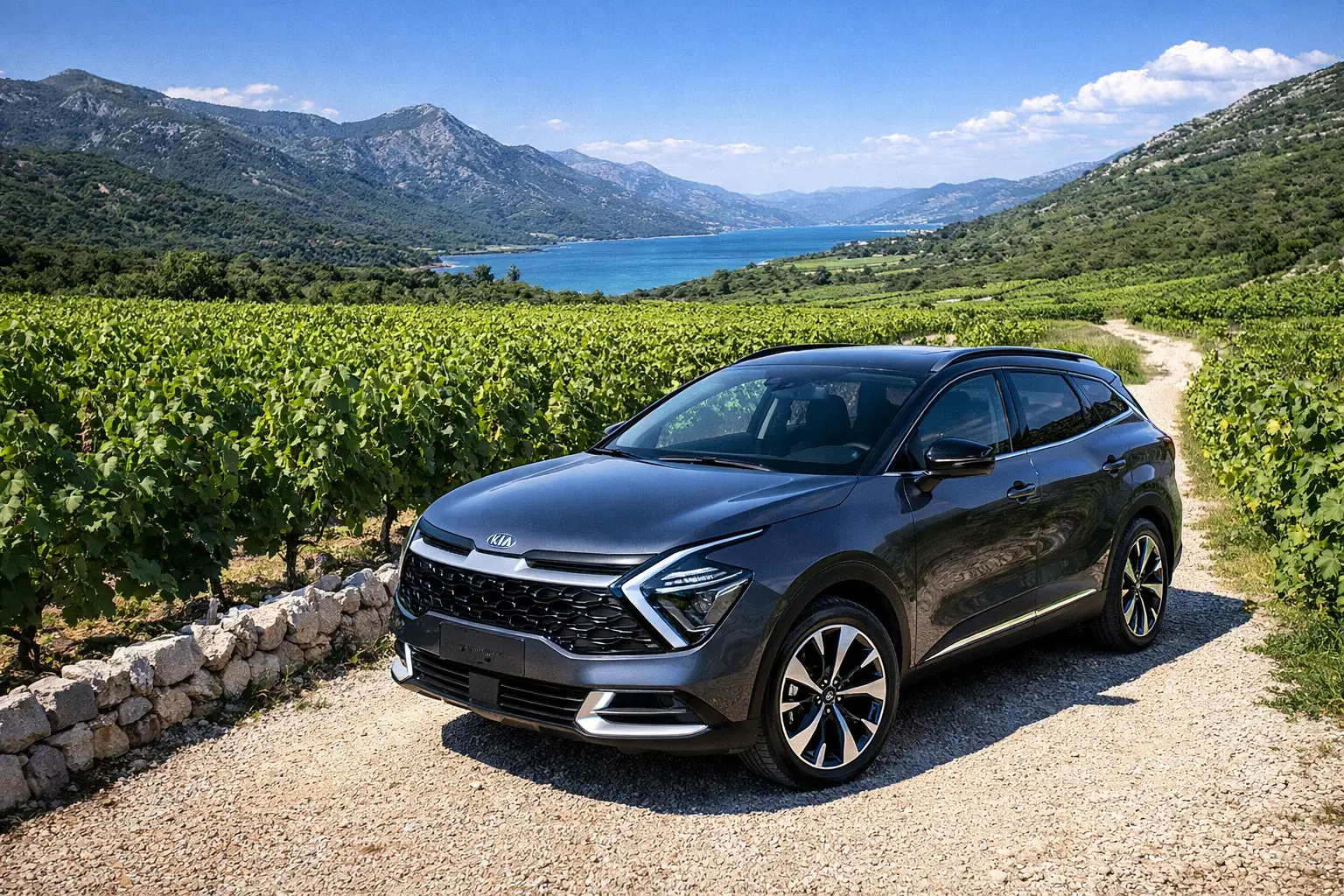 SUV sur route montagneuse en Croatie